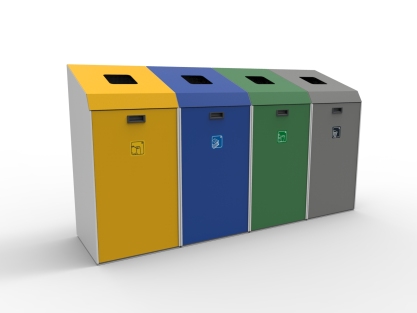 papelera de reciclaje gran capacidad